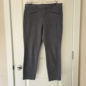 GAP Gray Patterned Skinny Pants